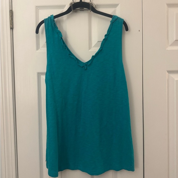 Lilly Pulitzer Gigi Ruffle Top - Water Lilly Green - Picture 3 of 6